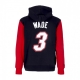 felpa cappuccio uomo nba fashion fleece hoodie 2006 no 3 dwyane wade hardwood classics  miahea ORIGINAL TEAM COLORS
