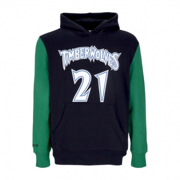 felpa cappuccio uomo nba fashion fleece hoodie 1997 no 21 kevin garnett hardwood classics  mintim ORIGINAL TEAM COLORS