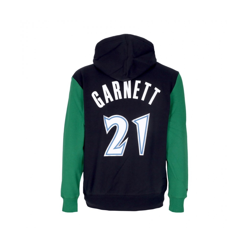 felpa cappuccio uomo nba fashion fleece hoodie 1997 no 21 kevin garnett hardwood classics  mintim ORIGINAL TEAM COLORS