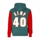 felpa cappuccio uomo nba fashion fleece hoodie 1996 no 40 shawn kemp hardwood classics seasup ORIGINAL TEAM COLORS