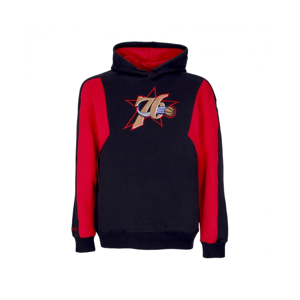 felpa cappuccio uomo nba color blocked fleece 20 hardwood classics  phi76e ORIGINAL TEAM COLORS