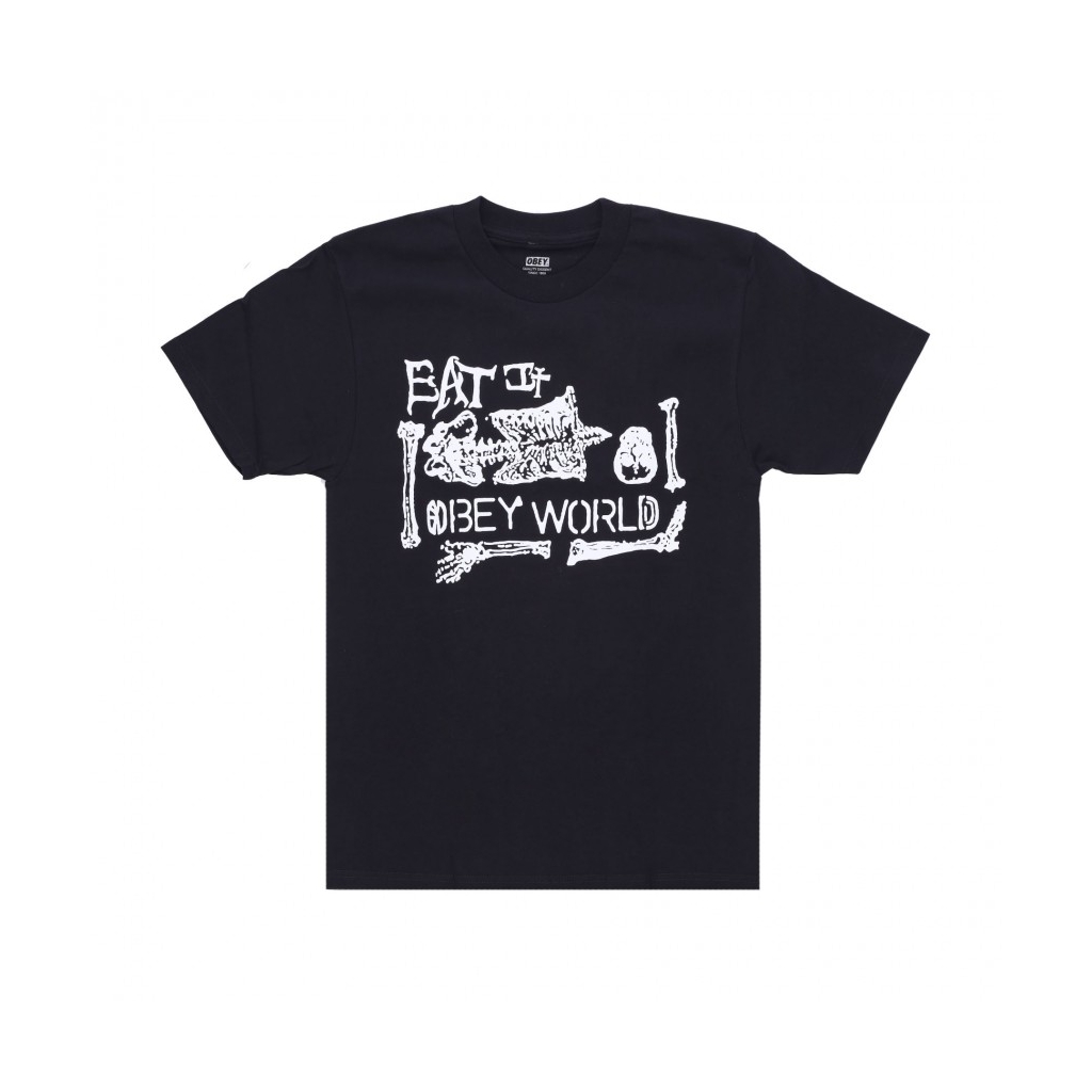 maglietta uomo eat it world classic tee BLACK