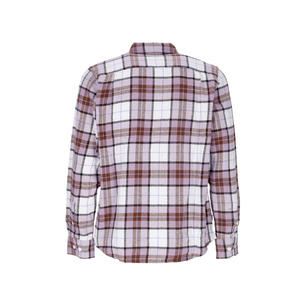 camicia manica lunga uomo vince woven l/s UNBLEACHED MULTI