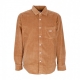 camicia manica lunga uomo julian woven l/s BROWN SUGAR