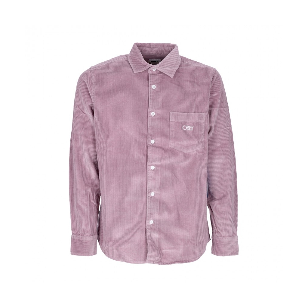 camicia manica lunga uomo julian woven l/s LILAC CHALK