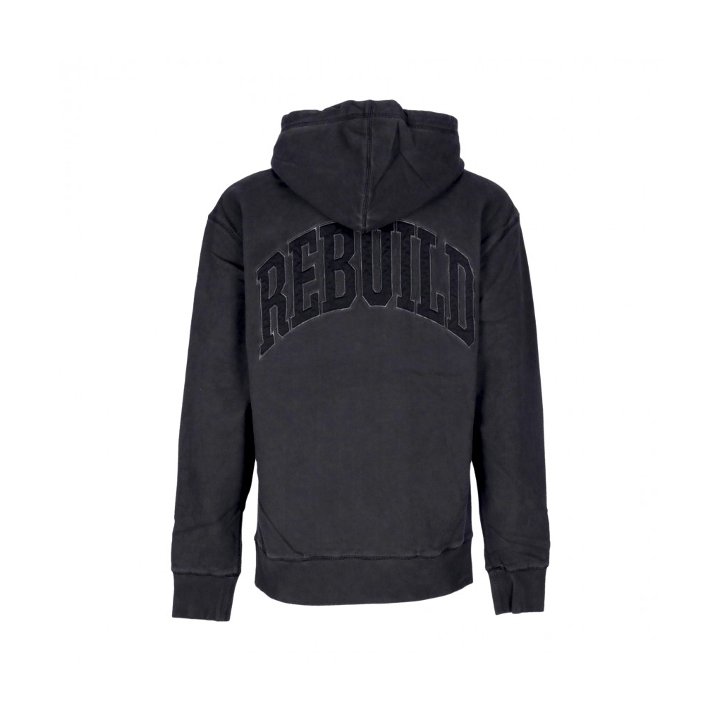 felpa cappuccio uomo destroy rebuild fader hoodie GUN METAL