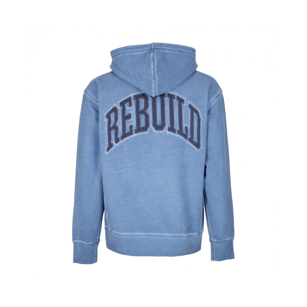 felpa cappuccio uomo destroy rebuild fader hoodie BLUE