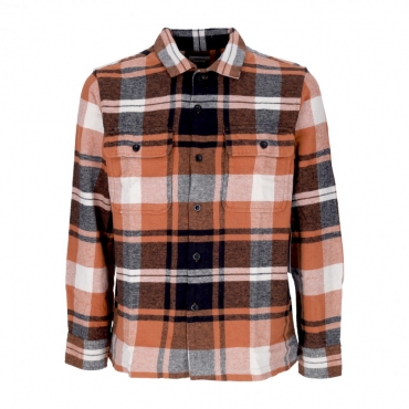 camicia manica lunga uomo trent l/s woven shirt COPPER MULTI