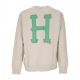 felpa girocollo uomo sideline crewneck SAND