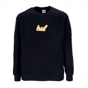 felpa girocollo donna italicized crewneck BLACK