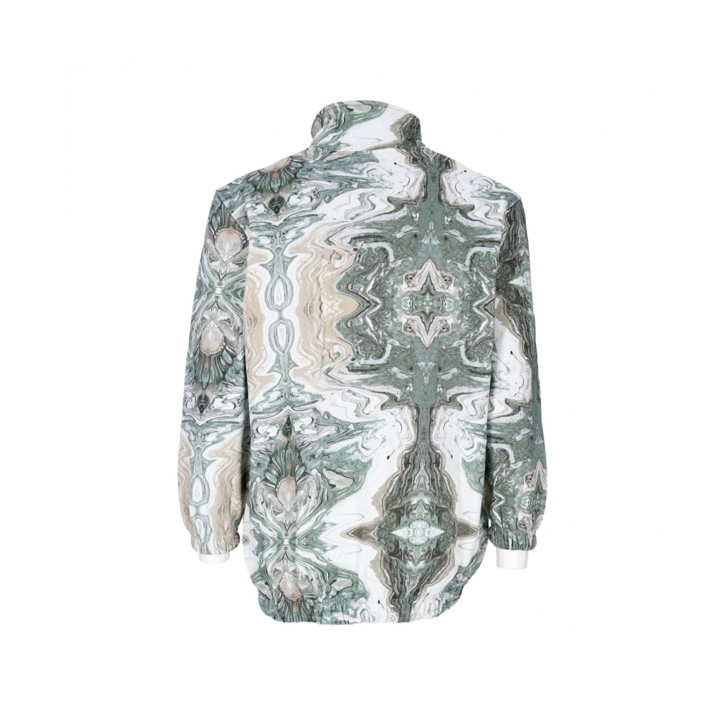 felpa collo alto donna swirl oversized fleece full zip OLIVE
