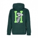 felpa cappuccio uomo hardware hoodie FOREST GREEN