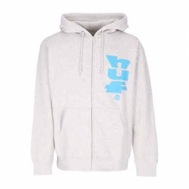 felpa cappuccio zip uomo megablast full zip hoodie ATHLETIC HEATHER