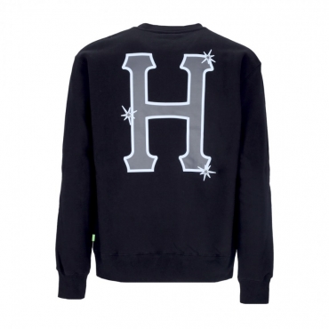 felpa girocollo uomo sideline crewneck BLACK