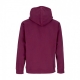 felpa cappuccio uomo bold hood premium fleece BEETROOT