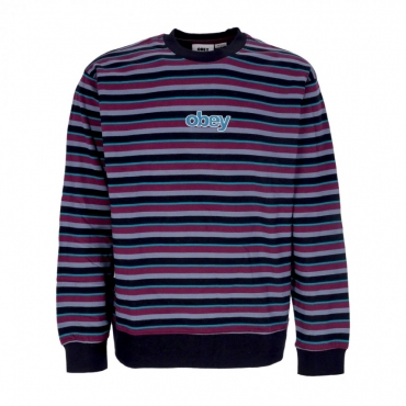 felpa girocollo uomo anden stripe crew specialty fleece BLACK MULTI