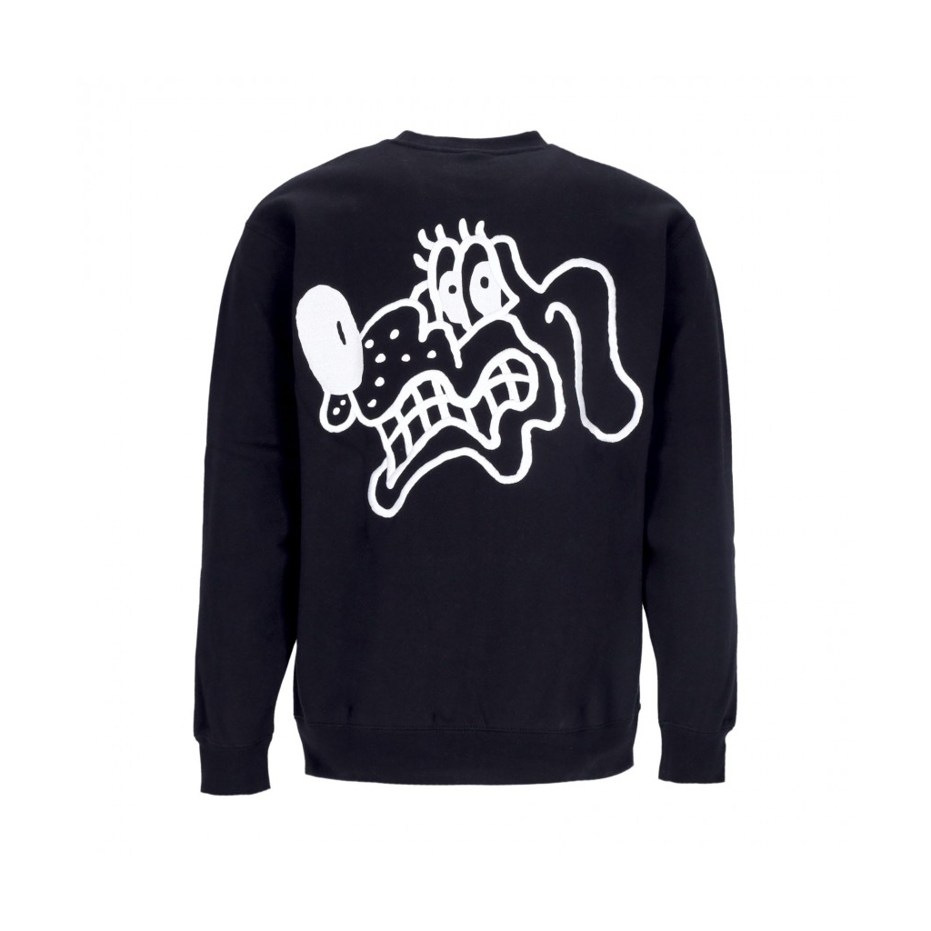 felpa girocollo uomo rabid crew specialty fleece BLACK