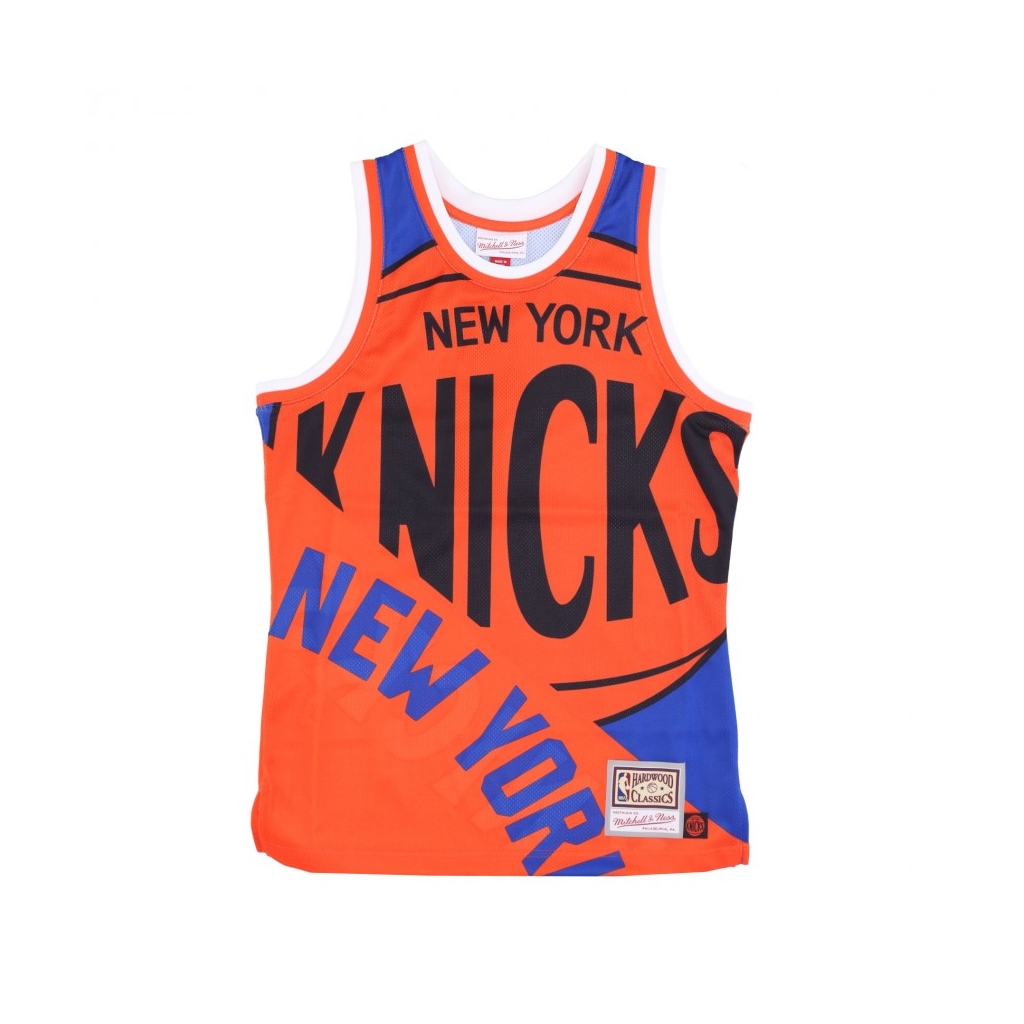 canotta tipo basket uomo nba big face fashion tank 50 hardwood classics neykni BLUE