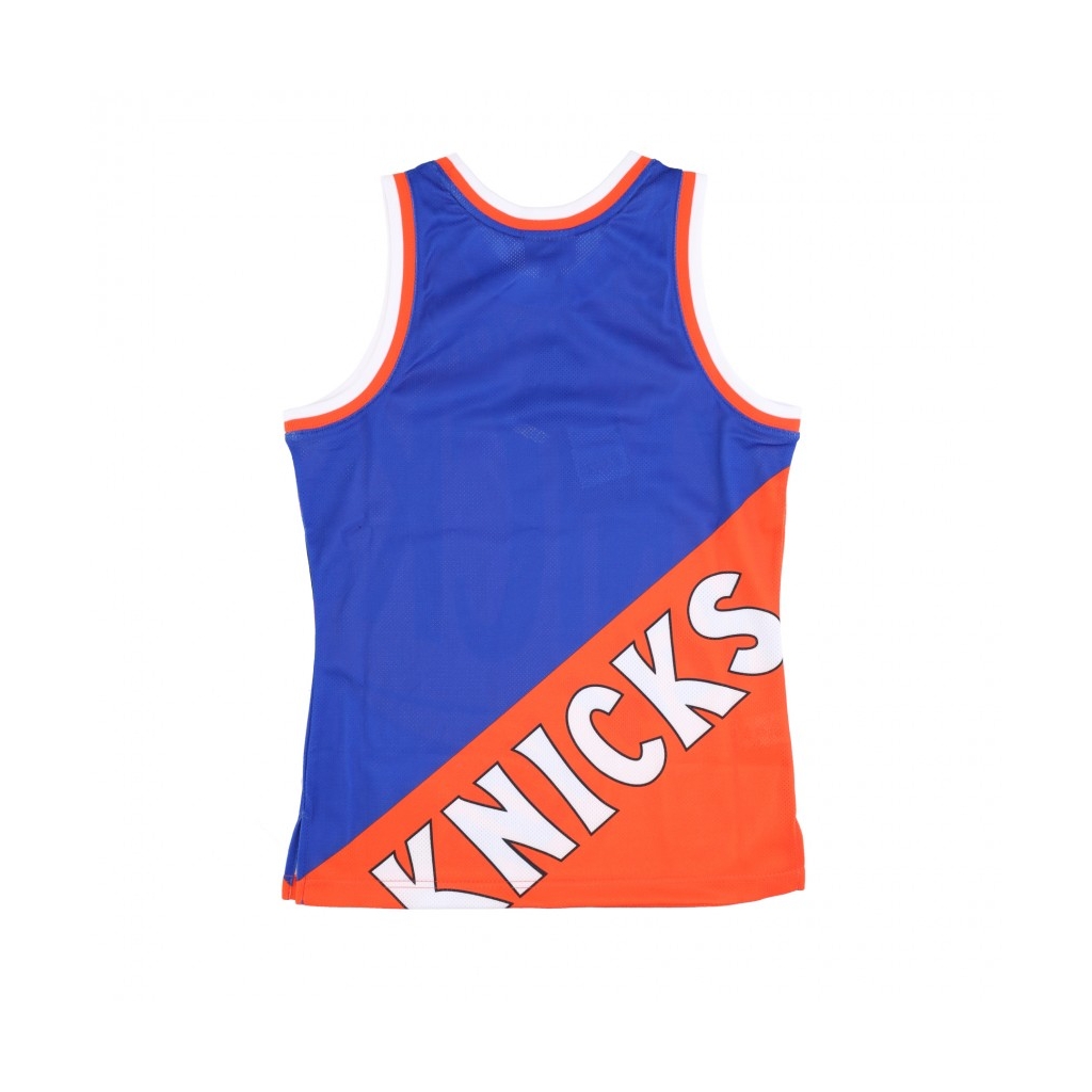 canotta tipo basket uomo nba big face fashion tank 50 hardwood classics neykni BLUE