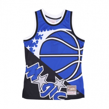 canotta tipo basket uomo nba big face fashion tank 50 hardwood classics orlmag BLUE