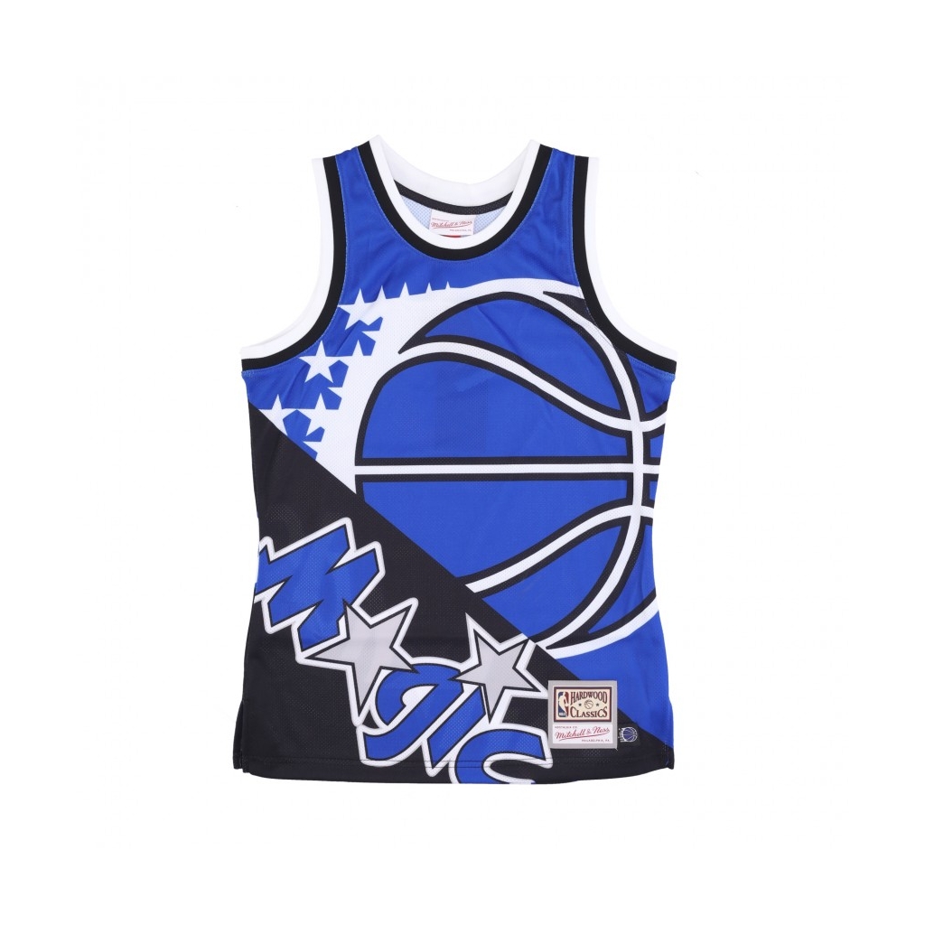 canotta tipo basket uomo nba big face fashion tank 50 hardwood classics orlmag BLUE