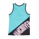 canotta tipo basket uomo nba big face fashion tank 50 hardwood classics vangri TEAL