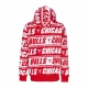 felpa cappuccio uomo nba teamwrap hoodie hardwood classics chibul RED