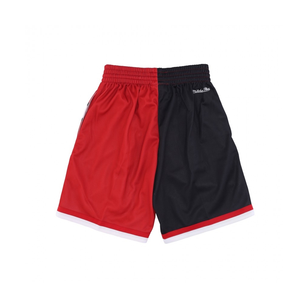 pantaloncino tipo basket uomo nba big face fashion shorts 50 hardwood classics chibul BLACK