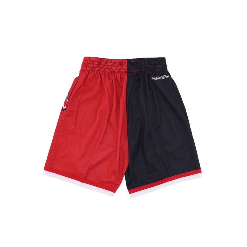 pantaloncino tipo basket uomo nba big face fashion shorts 50 hardwood classics miahea BLACK