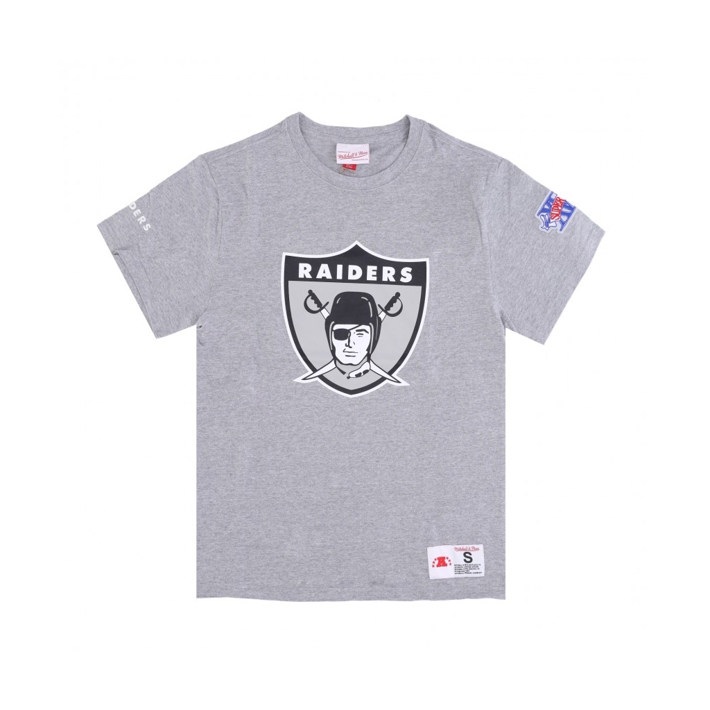 maglietta uomo nfl team origins top oakrai GREY HEATHER