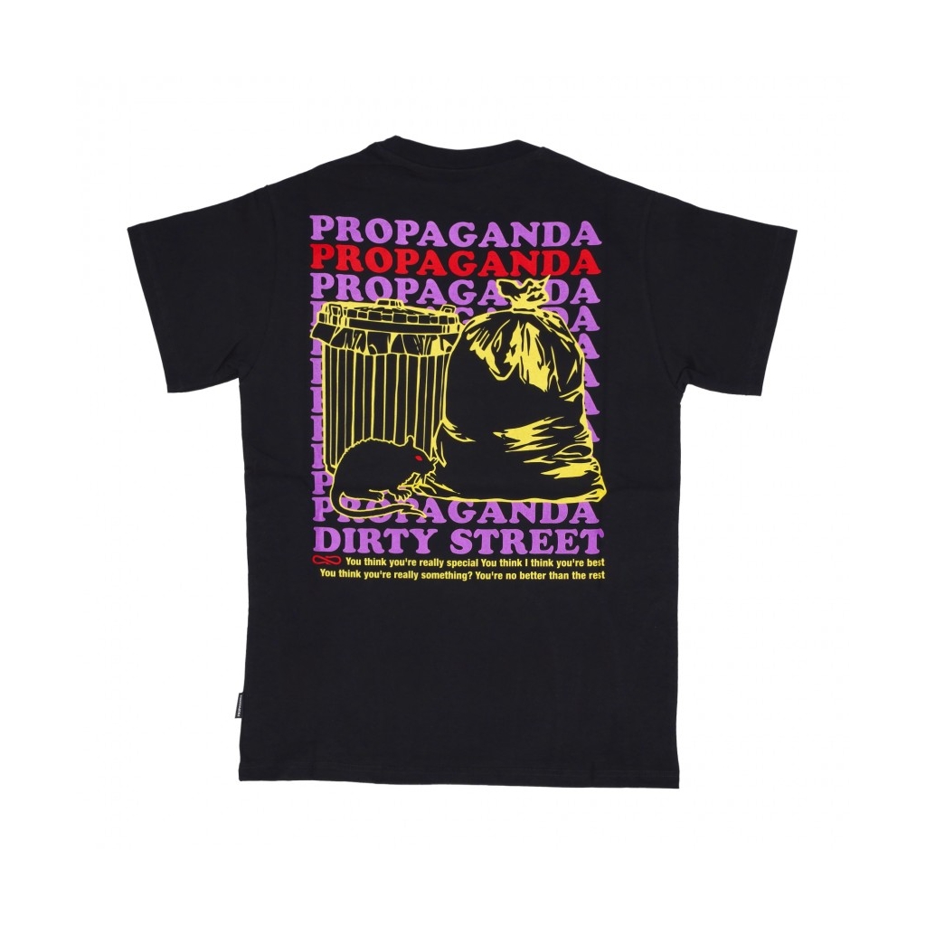 maglietta uomo trash tee BLACK