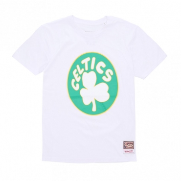 maglietta uomo nba team logo tee hardwood classics  boscel WHITE