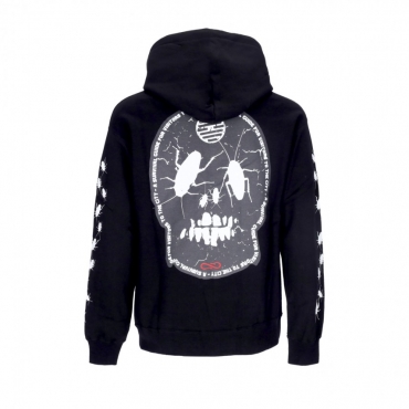 felpa cappuccio uomo rank hoodie BLACK