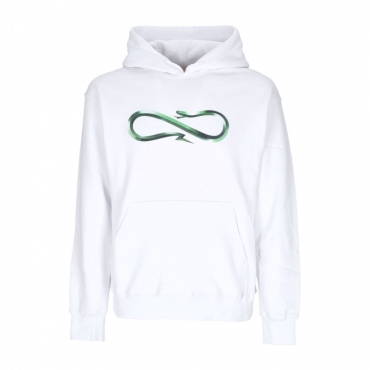 felpa cappuccio uomo logo steel hoodie WHITE