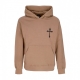 felpa cappuccio uomo ribs god CAMEL