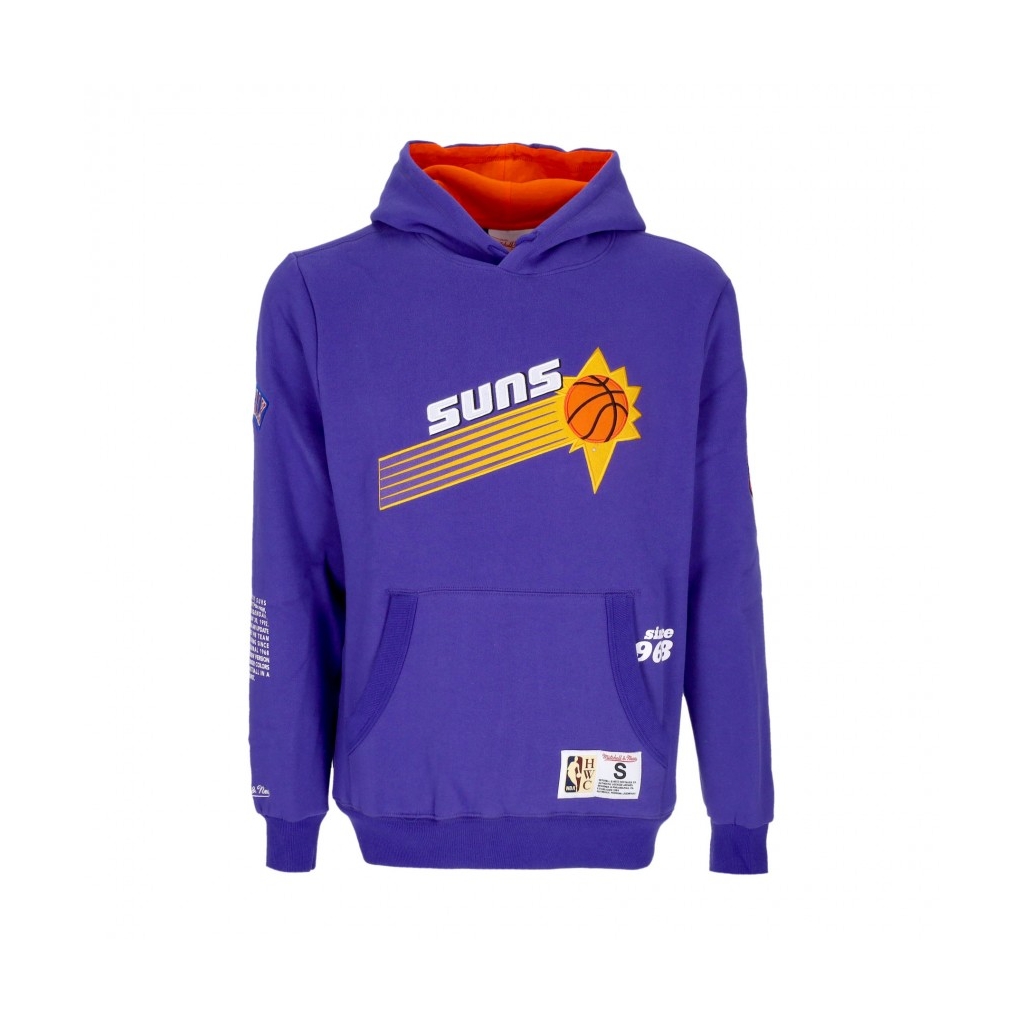 felpa cappuccio uomo nba team origins fleece hoodie hardwood classics phosun PURPLE
