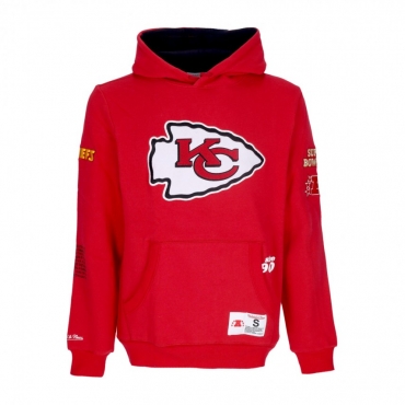 felpa cappuccio uomo nfl team origins fleece hoodie kanchi SCARLET