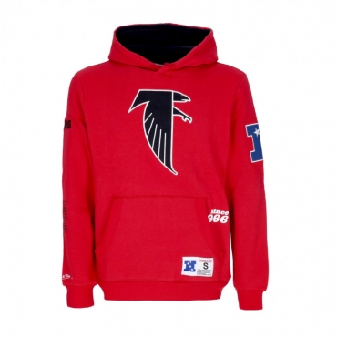 felpa cappuccio uomo nfl team origins fleece hoodie atlfal SCARLET