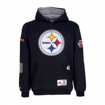 felpa cappuccio uomo nfl team origins fleece hoodie pitste BLACK