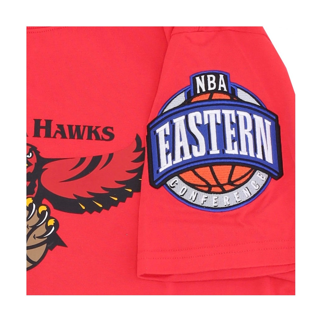 maglietta uomo nba team origins top hardwood classics atlhaw SCARLET