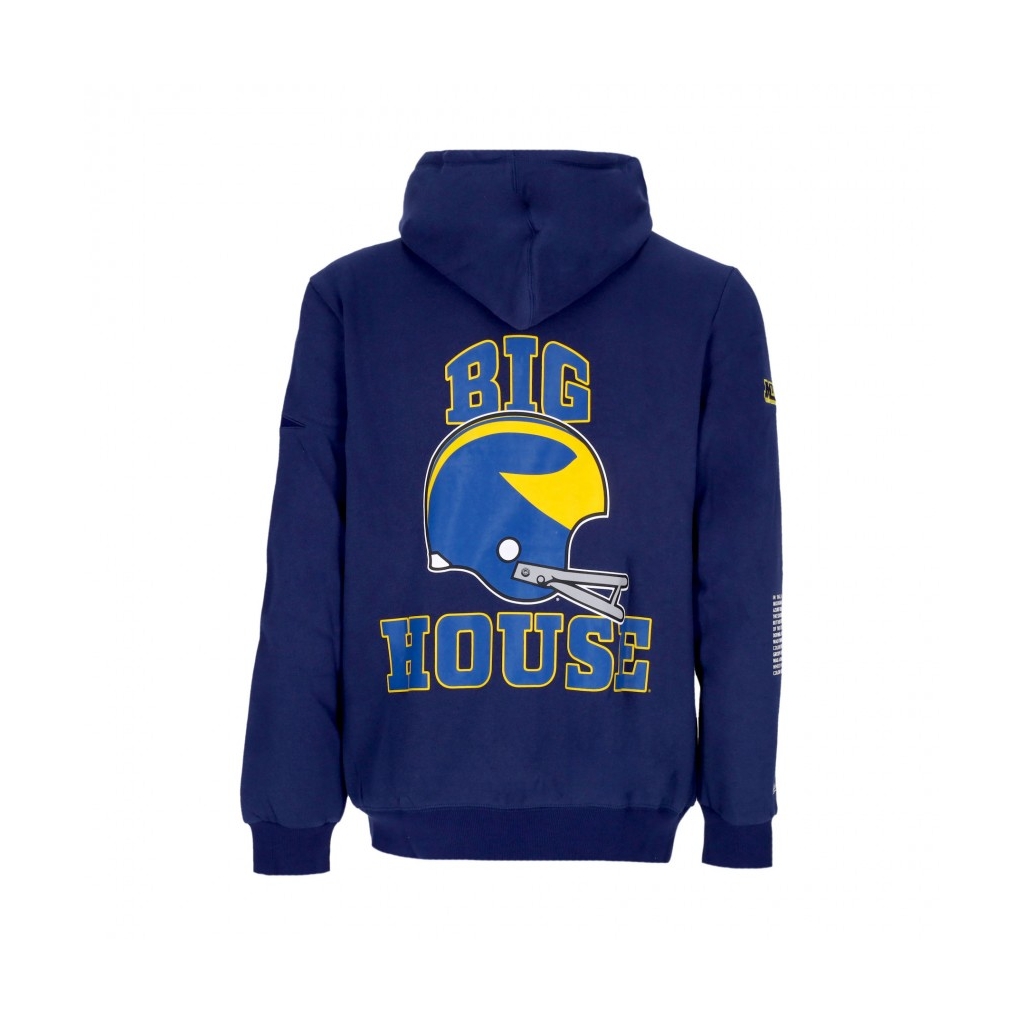 felpa cappuccio uomo ncaa team origins fleece hoodie micwol NAVY