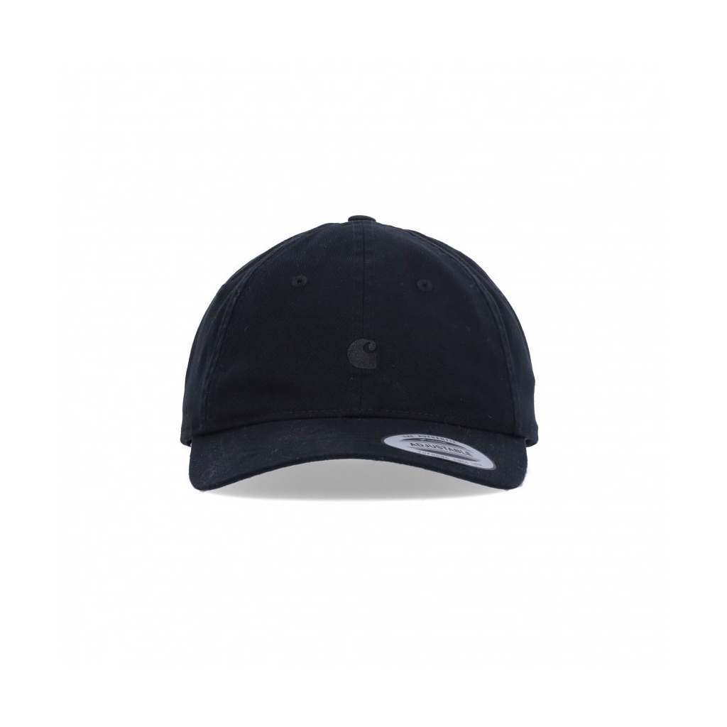 cappellino visiera curva uomo madison logo cap BLACK