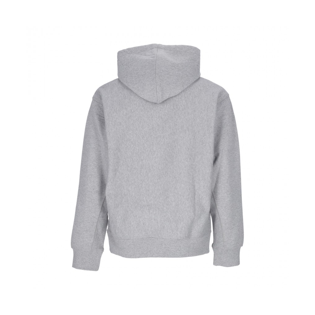 felpa cappuccio uomo hooded american script GREY HEATHER