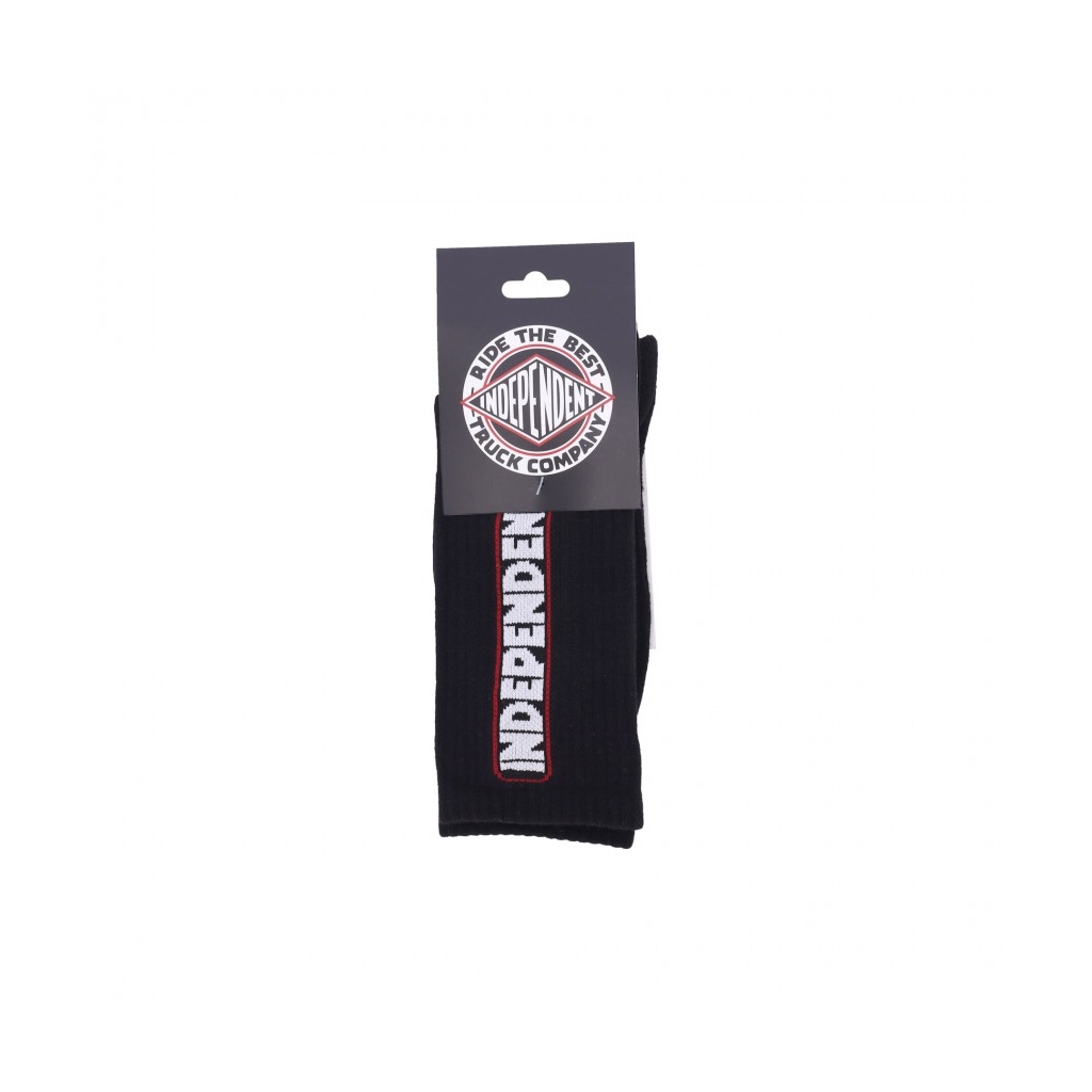 calza alta uomo bar logo sock BLACK