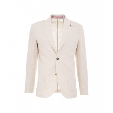 Abito in lino beige