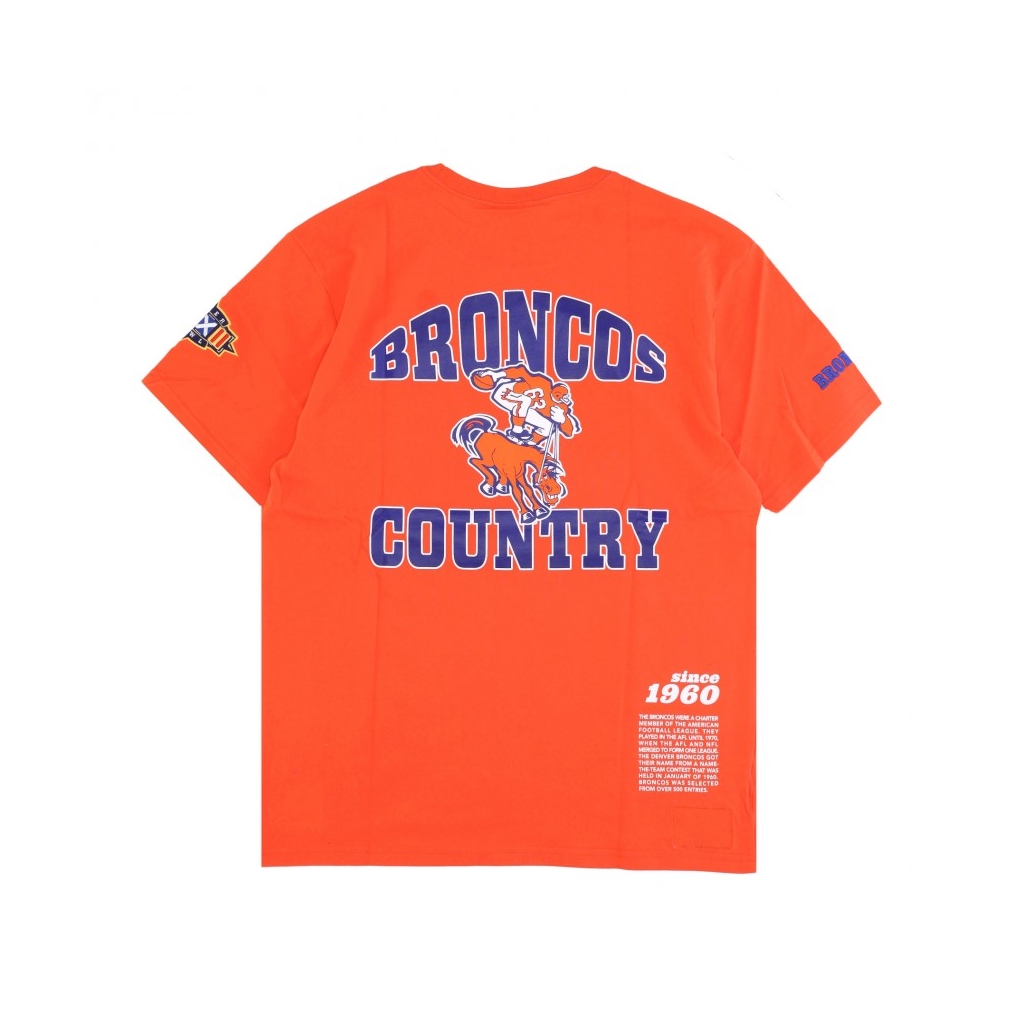 maglietta uomo nfl team origins top denbro DARK ORANGE