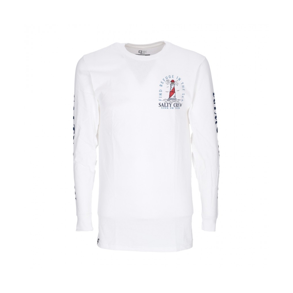 maglietta manica lunga uomo outerbanks standard l/s tee WHITE