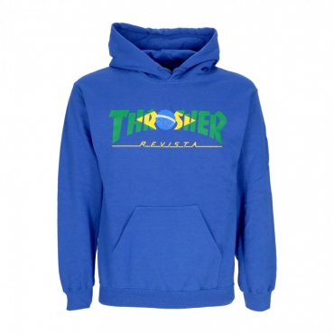 felpa cappuccio uomo brazil revista hoodie ROYAL