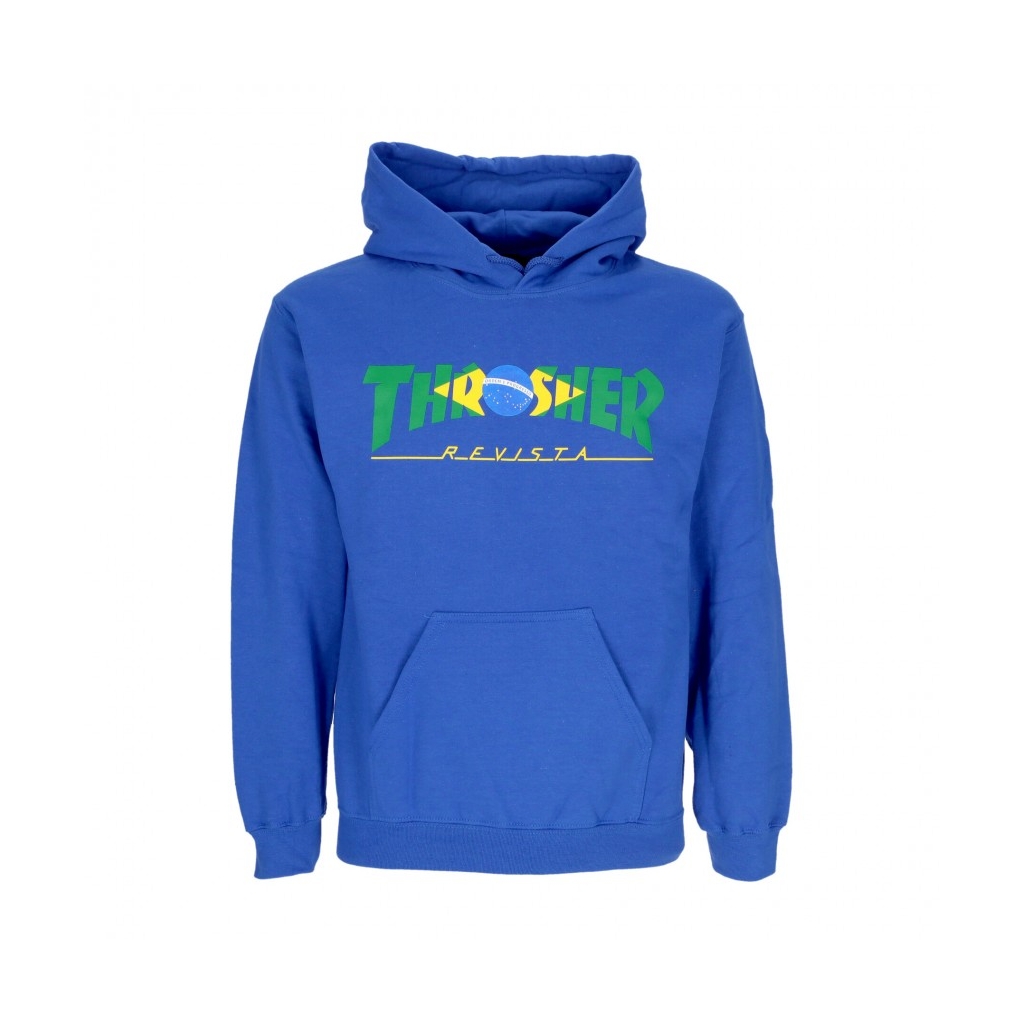 felpa cappuccio uomo brazil revista hoodie ROYAL