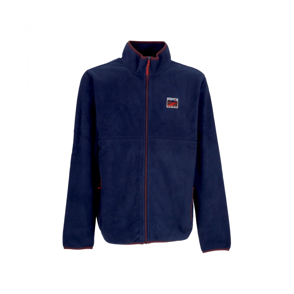 felpa collo alto uomo outdoor club full zip DRESS BLUE